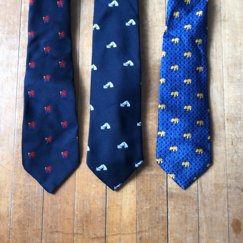 Three-Pack animal designed ties